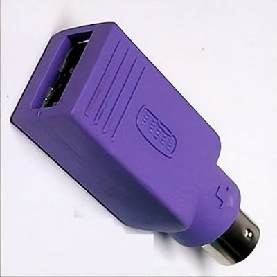🔌⌨️ ADAPTADOR USB HEMBRA A PS/2 PARA TECLADO Y MOUSE (KIT 2 ADAPTADORES) 🖱️💻